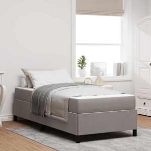 Postel s boxspringem Taupe 100 x 200 cm textil - obrázek 1