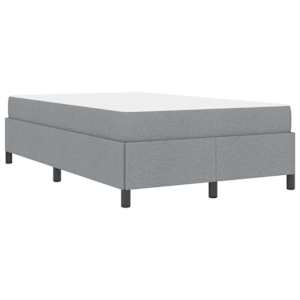 Postel s boxspringem Světle šedá 120 x 190 cm textil - obrázek 7