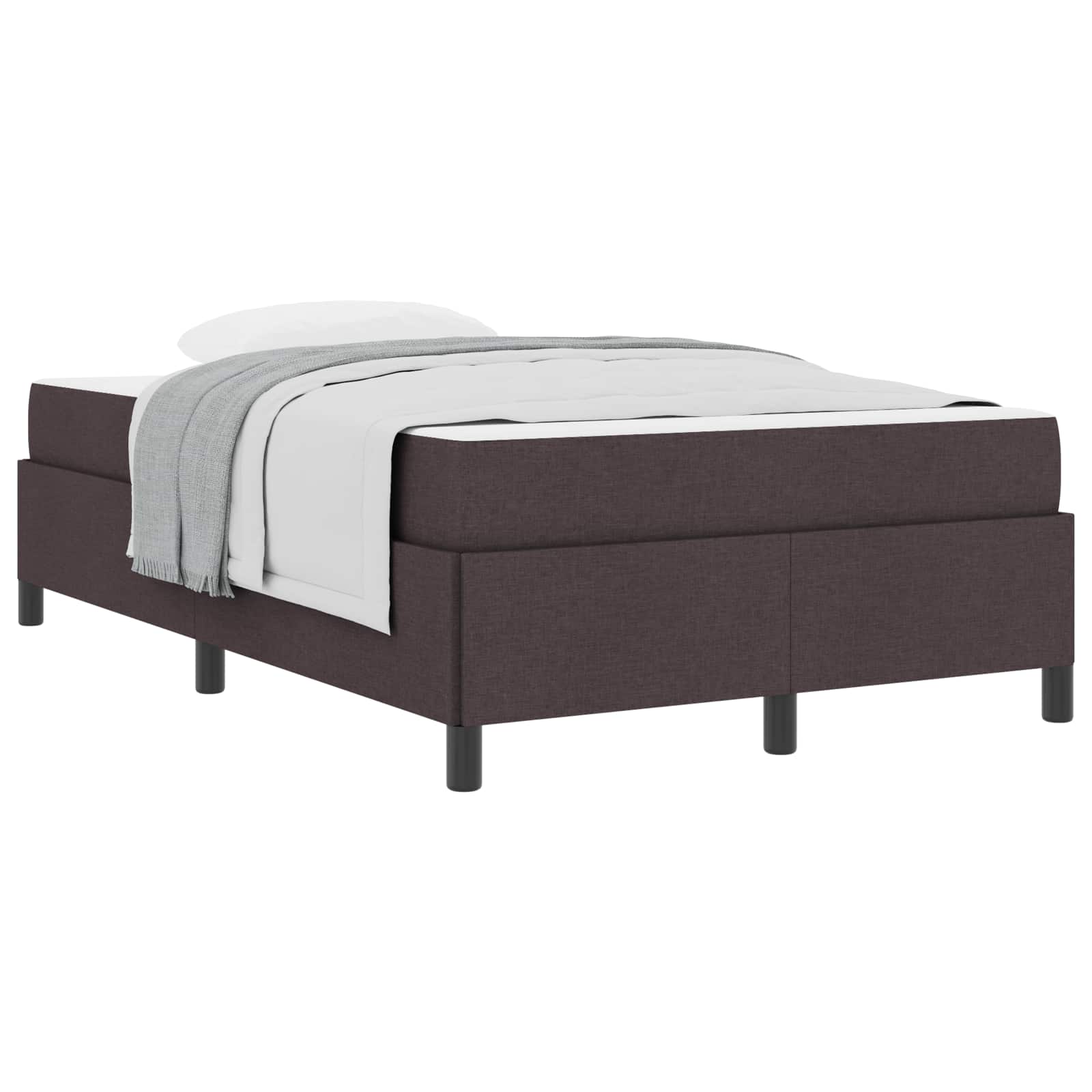 Thumbnail - vidaXL Boxspringbett Dunkelbraun 120 x 190 cm Stoff