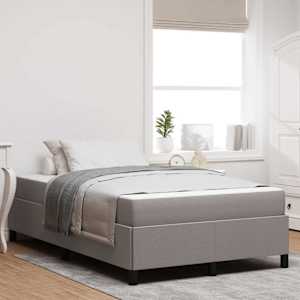 Postel s boxspringem Taupe 120 x 190 cm textil - obrázek 1