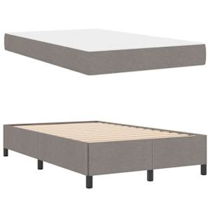 Postel s boxspringem Taupe 120 x 190 cm textil - obrázek 4