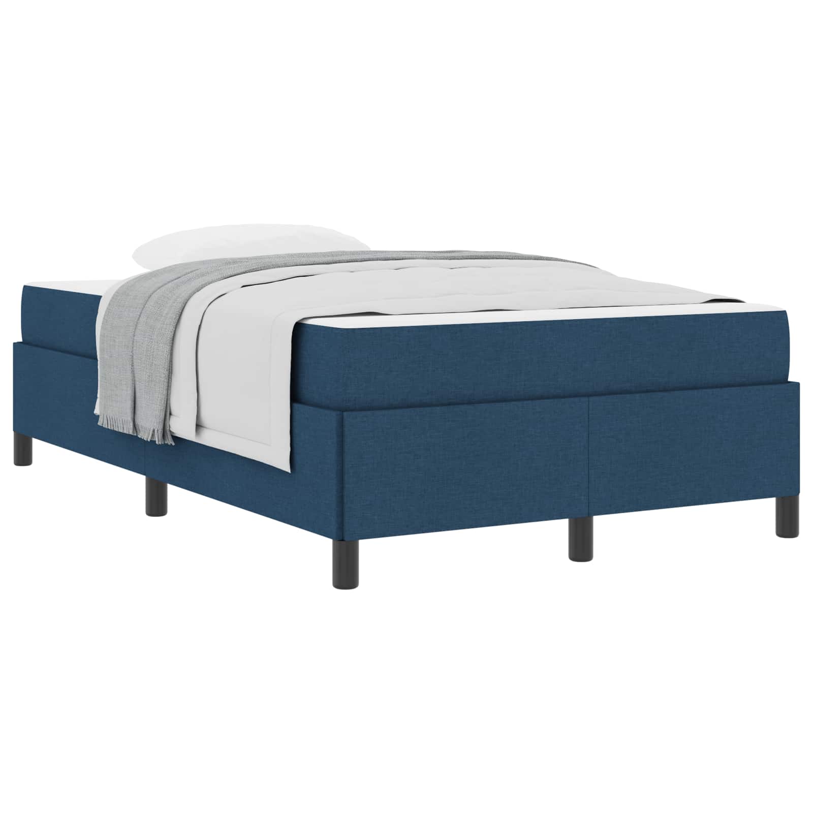 Thumbnail - vidaXL Boxspringbett Blau 120 x 190 cm Stoff
