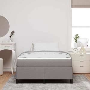 Postel s boxspringem Taupe 120 x 200 cm textil - obrázek 3