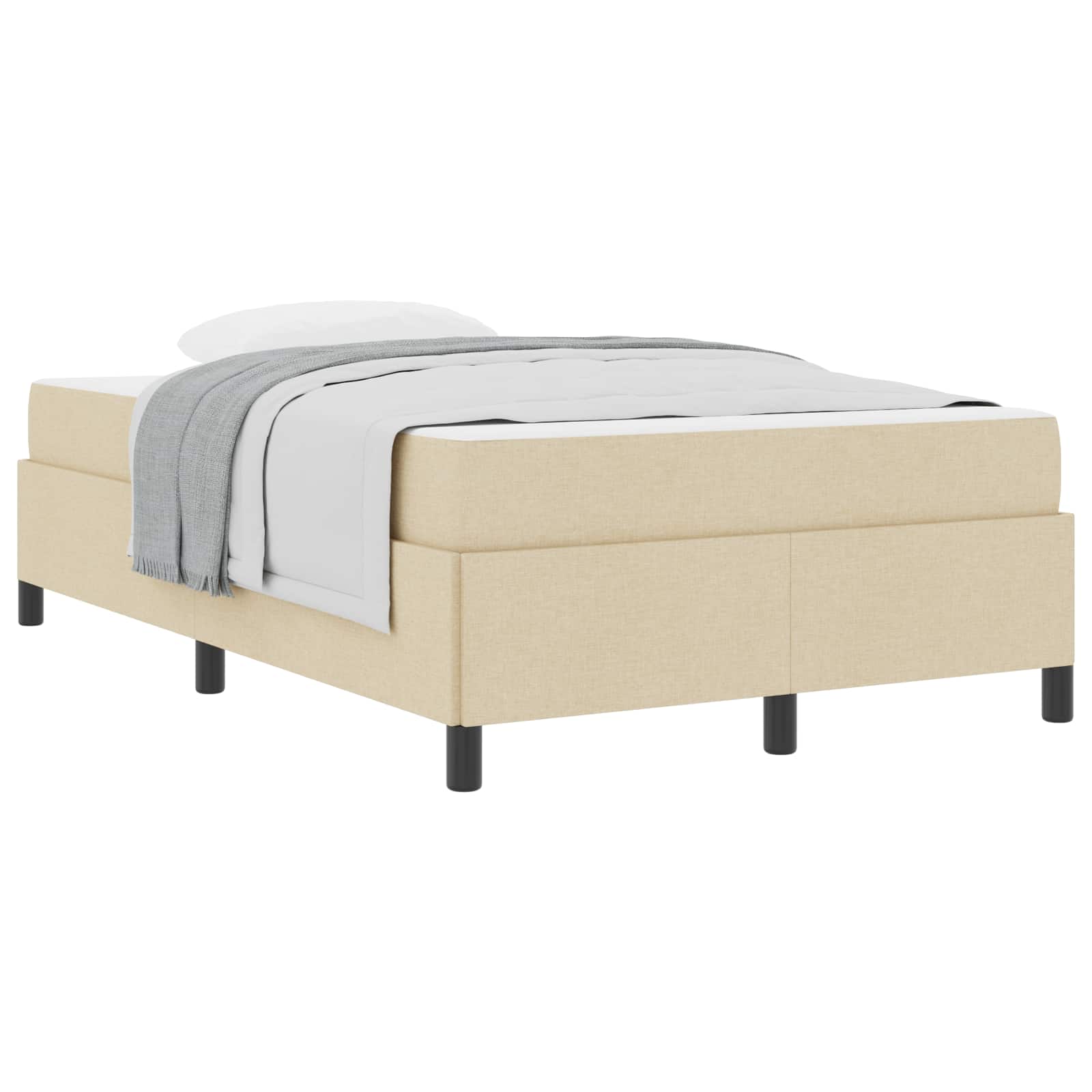 Thumbnail - vidaXL Boxspringbett Creme 120 x 200 cm Stoff