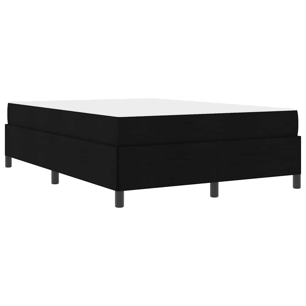 Thumbnail - vidaXL Boxspringbett Schwarz und Schwarz 140 x 190 cm