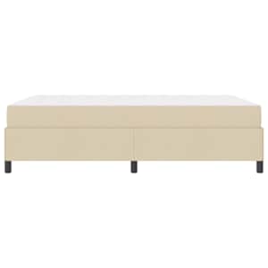 Postel s boxspringem s matrací Krémová 140 x 190 cm textil - obrázek 8