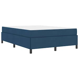 Postel s boxspringem s matrací Modrá 140 x 190 cm textil - obrázek 4