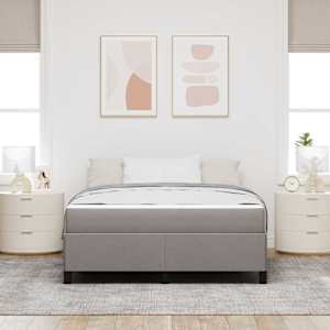 Postel s boxspringem Taupe 140 x 200 cm textil - obrázek 3