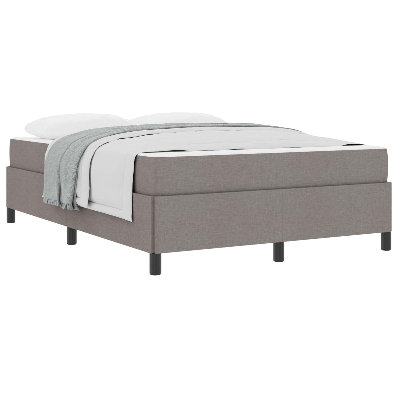 Thumbnail - vidaXL Boxspringbett Taupe 160 x 200 cm Stoff
