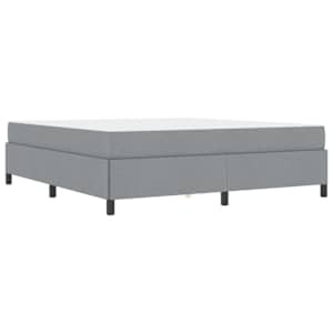 Postel s boxspringem Světle šedá 180 x 200 cm textil - obrázek 4