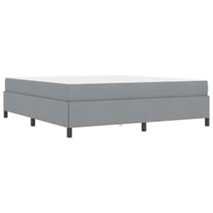 Postel s boxspringem Světle šedá 180 x 200 cm textil - obrázek 9