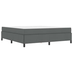 Postel s boxspringem Tmavě šedá 180 x 200 cm textil - obrázek 4