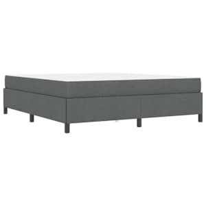 Postel s boxspringem Tmavě šedá 180 x 200 cm textil - obrázek 9