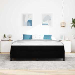 Postel s boxspringem Černá 180 x 200 cm textil - obrázek 3