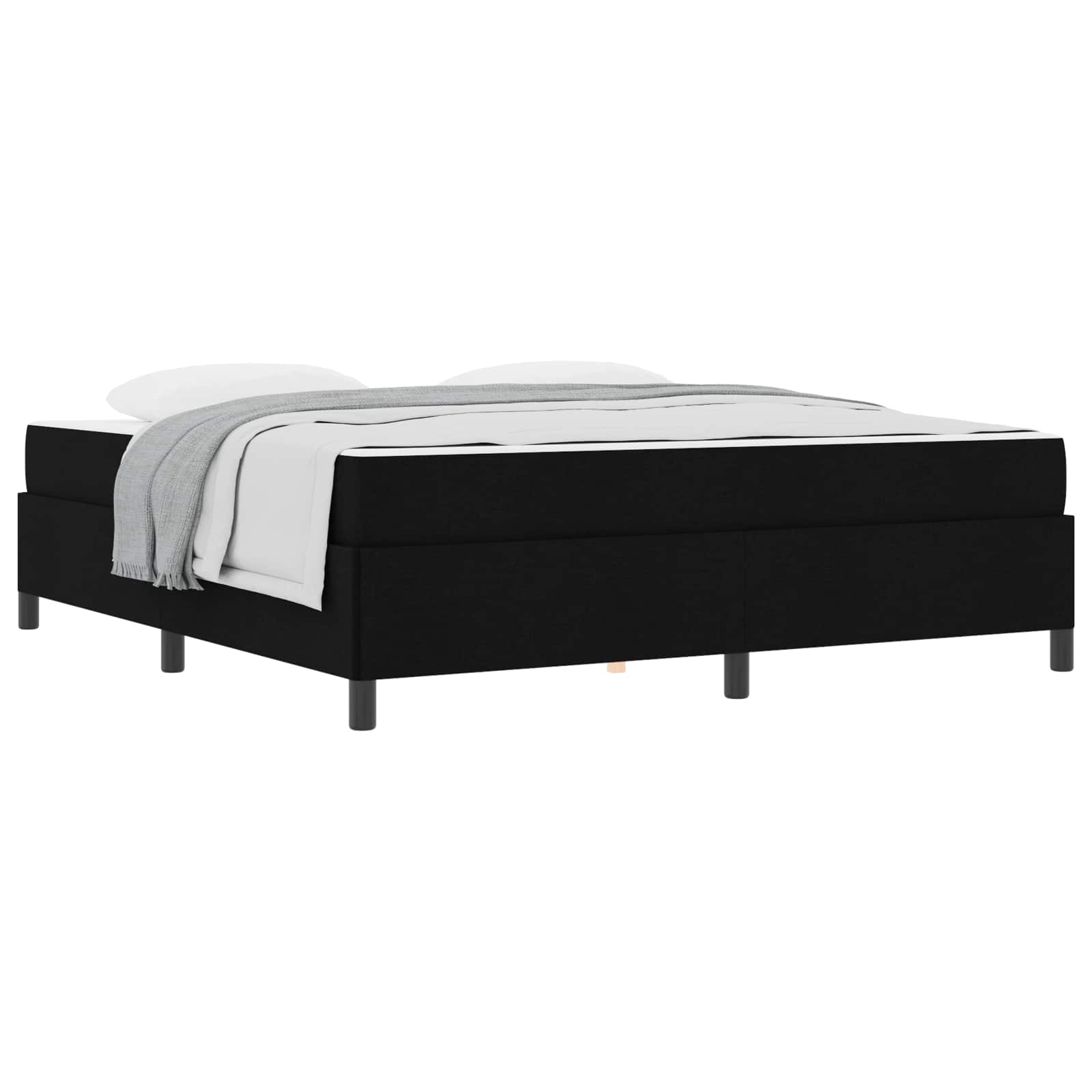 Thumbnail - vidaXL Boxspringbett Schwarz 180 x 200 cm Stoff