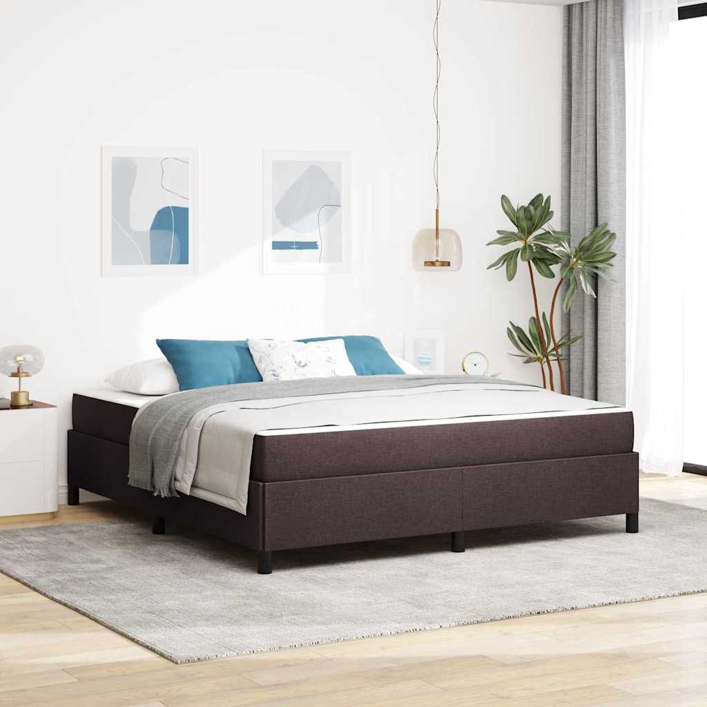 Karbi vedrumadrats Pruun 180 x 200 cm Kangas, Töödeldud Puit