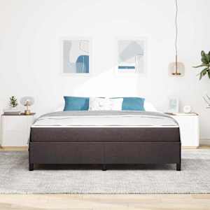 Postel s boxspringem Tmavě hnědá 180 x 200 cm textil - obrázek 3