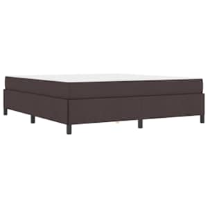 Postel s boxspringem Tmavě hnědá 180 x 200 cm textil - obrázek 4