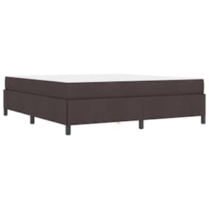 Postel s boxspringem Tmavě hnědá 180 x 200 cm textil - obrázek 9