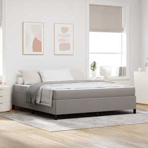 Postel s boxspringem Taupe 180 x 200 cm textil - obrázek 1
