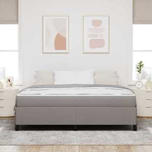 Postel s boxspringem Taupe 180 x 200 cm textil - obrázek 3