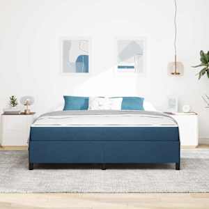 Postel s boxspringem Modrá 180 x 200 cm textil - obrázek 3