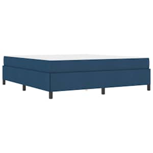 Postel s boxspringem Modrá 180 x 200 cm textil - obrázek 4