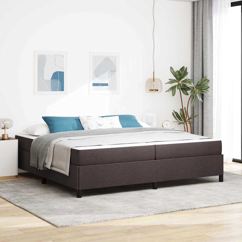 Karbi vedrumadrats Pruun 200 x 200 cm Kangas, Töödeldud Puit