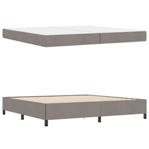 Postel s boxspringem s matrací Taupe 200 x 200 cm textil - obrázek 4