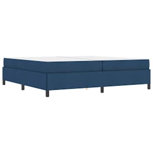 Postel s boxspringem s matrací Modrá 200 x 200 cm textil - obrázek 2