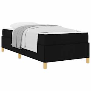 vidaXL Voodi raam Must 80 x 200 cm kangas