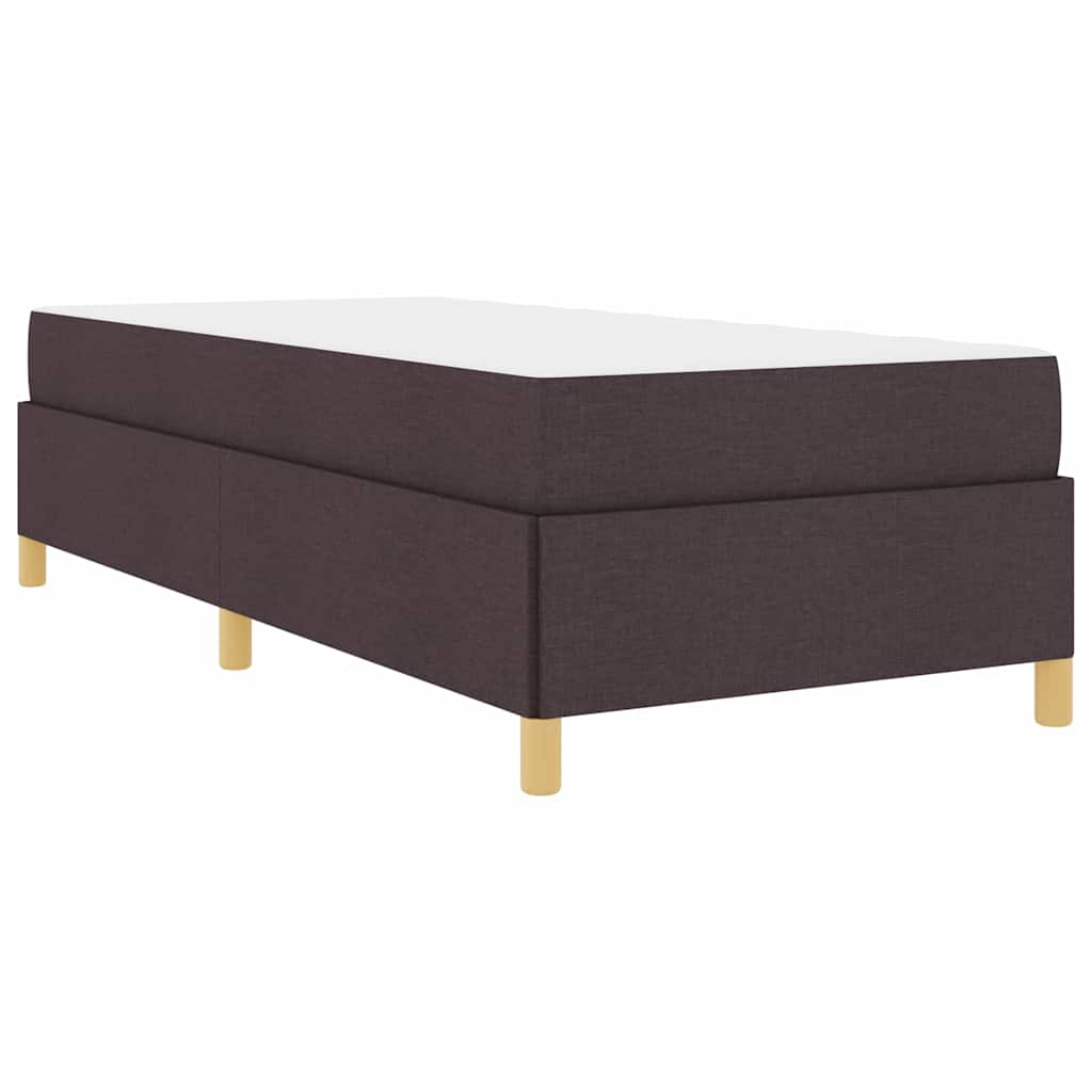 Thumbnail - vidaXL Boxspringbett Weiß und Dunkelbraun 90 x 190 cm Stoff