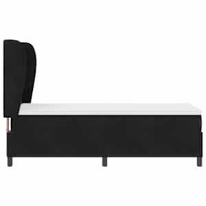 Postel s boxspringem s čelo Černý 200 x 80 cm samet - obrázek 8