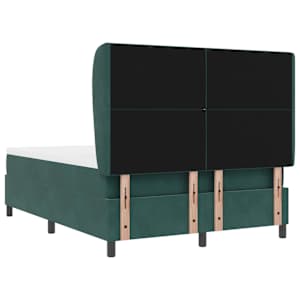 Postel s boxspringem s čelo Tmavě zelená 200 x 160 cm samet - obrázek 7