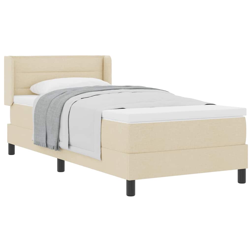 Thumbnail - vidaXL Boxspringbett mit Matratze mit Matratze Creme 90 x 190 cm