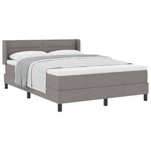 Postel s boxspringem s čelo Taupe 190 x 140 cm textil - obrázek 2
