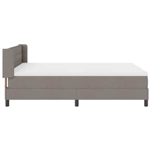 Postel s boxspringem s čelo Taupe 190 x 140 cm textil - obrázek 8