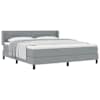 vidaXL Karbi vedrumadrats peaga Helehall 200 x 180 cm kangas