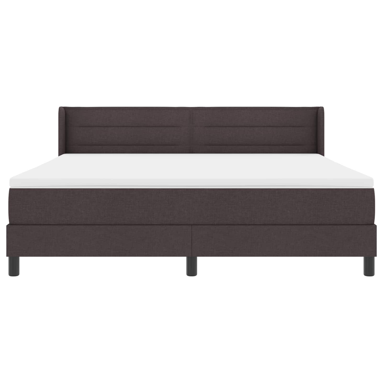 Thumbnail - vidaXL Boxspringbett mit Matratze Dunkelbraun 200 x 180 cm Polyester