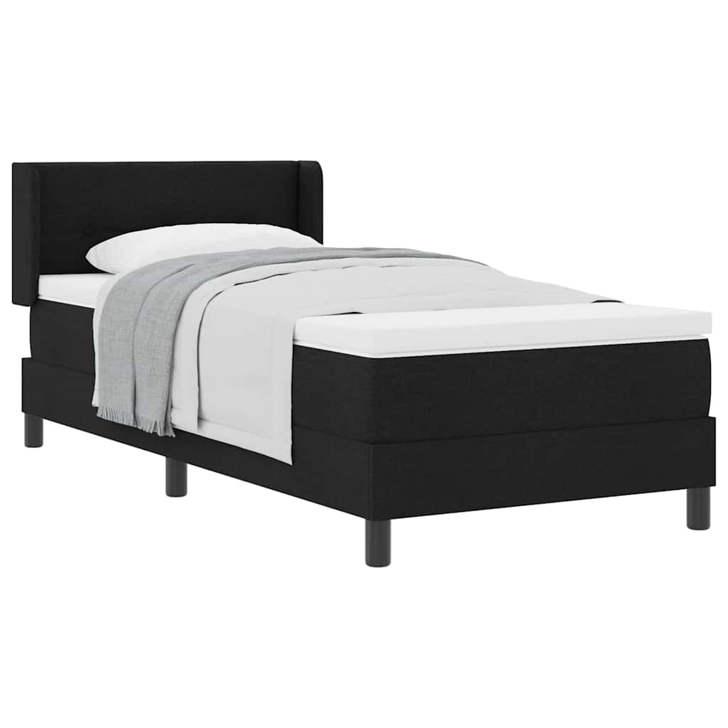 Thumbnail - vidaXL Boxspringbett mit Matratze mit Matratze Schwarz 80 x 200 cm