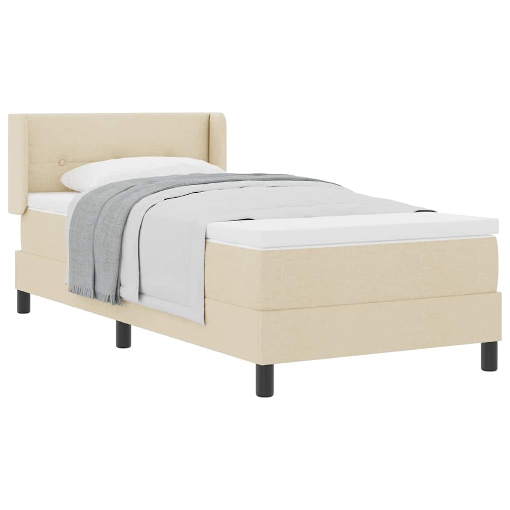 Thumbnail - vidaXL Boxspringbett mit Matratze mit Matratze Creme 80 x 200 cm