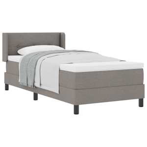 Postel s boxspringem s matrací Taupe 200 x 90 cm Polyester - obrázek 2