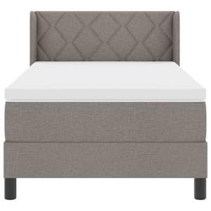 Postel s boxspringem s čelo Taupe 200 x 100 cm textil - obrázek 7