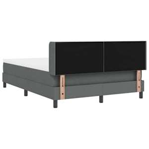 Postel s boxspringem s čelo Tmavě šedá 200 x 140 cm Polyester - obrázek 9