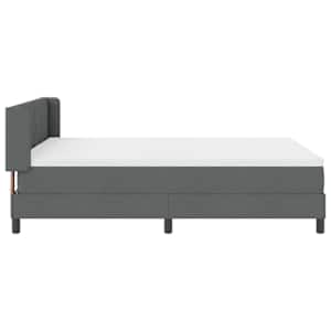 Postel s boxspringem s čelo Tmavě šedá 200 x 140 cm Polyester - obrázek 8