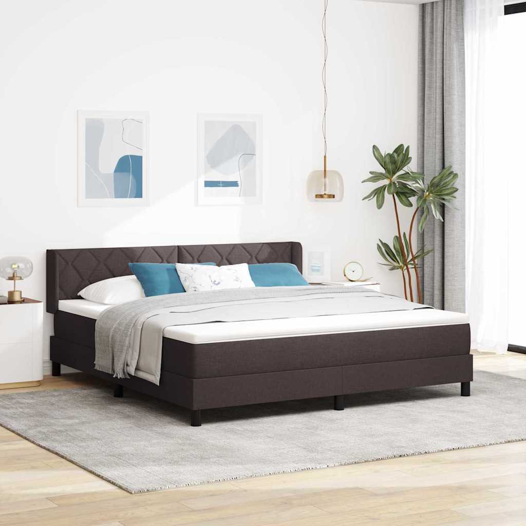 Karbi vedrumadrats peaga Tume pruun 180 x 200 cm Kangas ja vaht