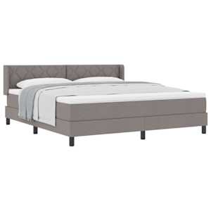 Postel s boxspringem s matrací Taupe 200 x 180 cm Polyester - obrázek 2