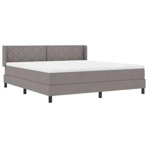 Postel s boxspringem s matrací Taupe 200 x 180 cm Polyester - obrázek 6