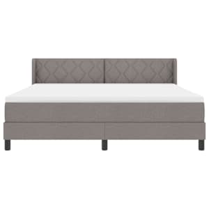 Postel s boxspringem s matrací Taupe 200 x 180 cm Polyester - obrázek 7