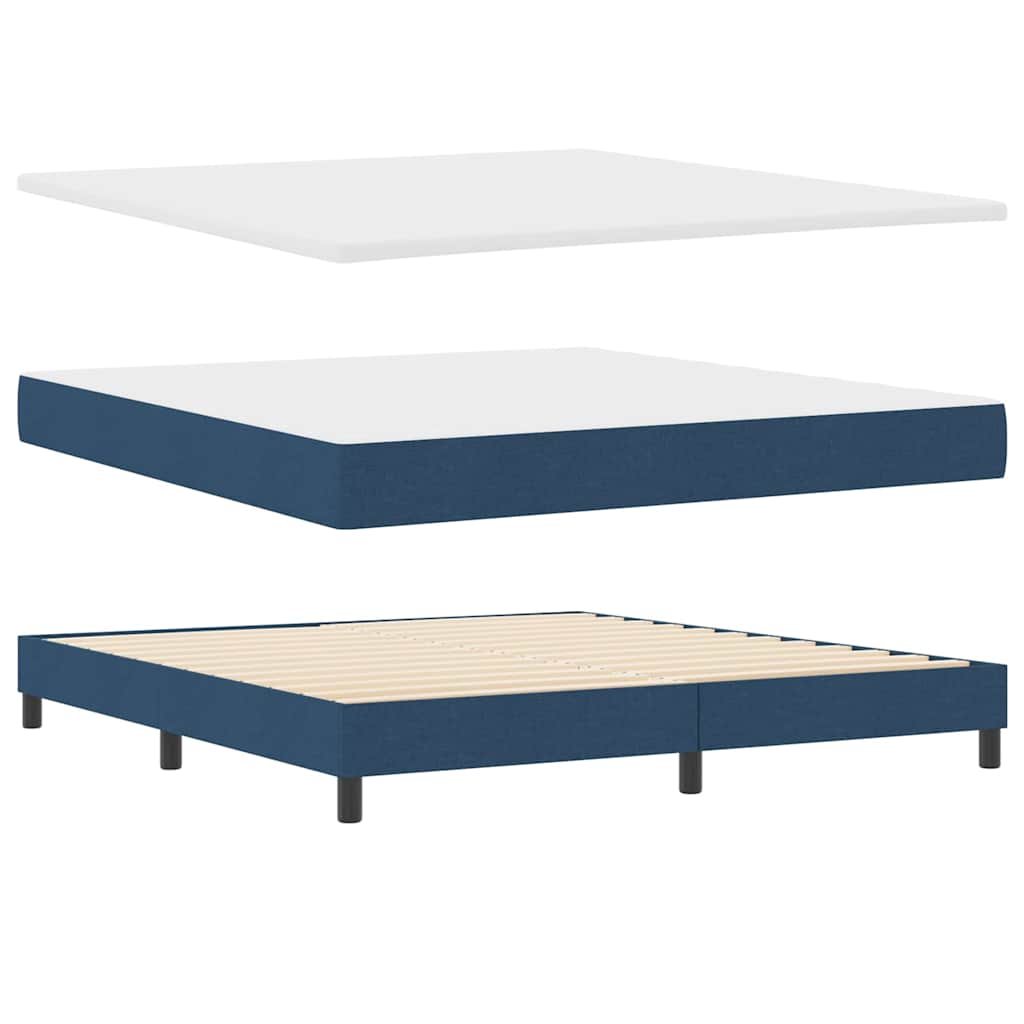 Thumbnail - vidaXL Boxspringbett mit Matratze mit Matratze Blau 180 x 200 cm
